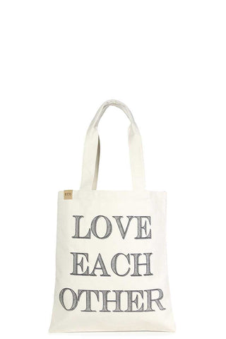 Love Each Other Canvas Bag