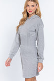 Hoodie French Terry Mini Dress