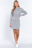 Hoodie French Terry Mini Dress