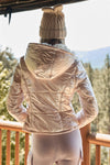 Fuzzy Faux Fur Hood Padded Jacket