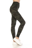 Long Yoga Style Banded Lined Tie Dye Printed Knit Legging With High Waist.