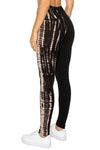 Spliced 5-inch Long Yoga Style Banded Lined Knit Legging With High Waist