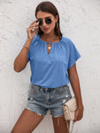 Cutout Round Neck T-Shirt