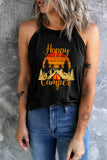 Happy Camper Graphic Grecian Neck Tank