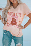 Nashville Music City Cuffed Short Sleeve T-shirt