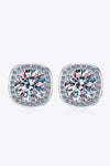 Let Me Love You Geometric Moissanite Stud Earrings