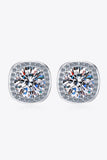 Let Me Love You Geometric Moissanite Stud Earrings