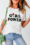 Girl Power Rose Graphic T-Shirt