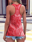 Tie-Dye Scoop Neck Wide Strap Tank