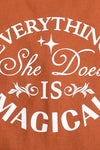 Everything She Does Is Magical Imprinted Long Sleeve Baby Bodysuit
