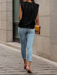 Sequin Round Neck Tank