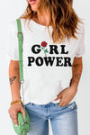 Girl Power Rose Graphic T-Shirt