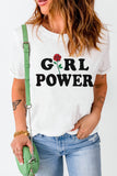 Girl Power Rose Graphic T-Shirt