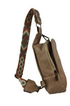 Sling Bag Adjustable Strap PU Leather