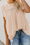Flutter Sleeves Sheer Babydoll Top