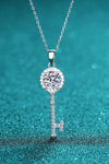 Moissanite Key Pendant Necklace