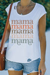 Chic Mama Graphic Cutout Tee
