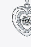 Moissanite Heart Pendant Necklace