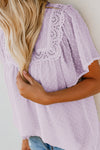 Flutter Sleeves Sheer Babydoll Top