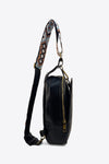 Sling Bag Adjustable Strap PU Leather