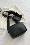 PU Leather Shoulder Bag with Small Purse