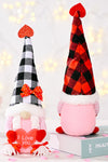 Mother's Day Plaid Pointed Hat Gnome