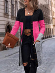 Pocketed Button Up Long Sleeve Cardigan