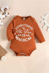 Everything She Does Is Magical Imprinted Long Sleeve Baby Bodysuit