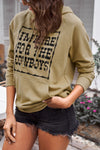 I'm Here For The Cowboys Printed Hoodie with Kangaroo Pocket