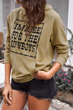 I'm Here For The Cowboys Printed Hoodie with Kangaroo Pocket