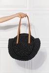 Justin Taylor C'est La Vie Crochet Handbag in Black