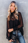 Mesh Long Sleeves Top
