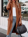 Open Front Dropped Shoulder Outerwear