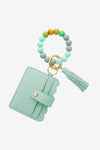 Beaded Tassel Keychain With Wallet